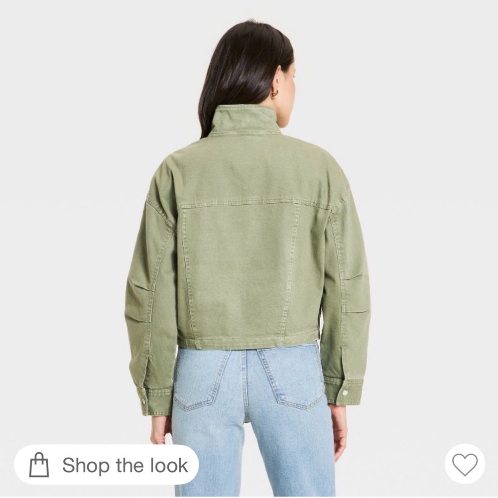 Universal Thread Olive Utility Zip Jacket - sz La… - image 6